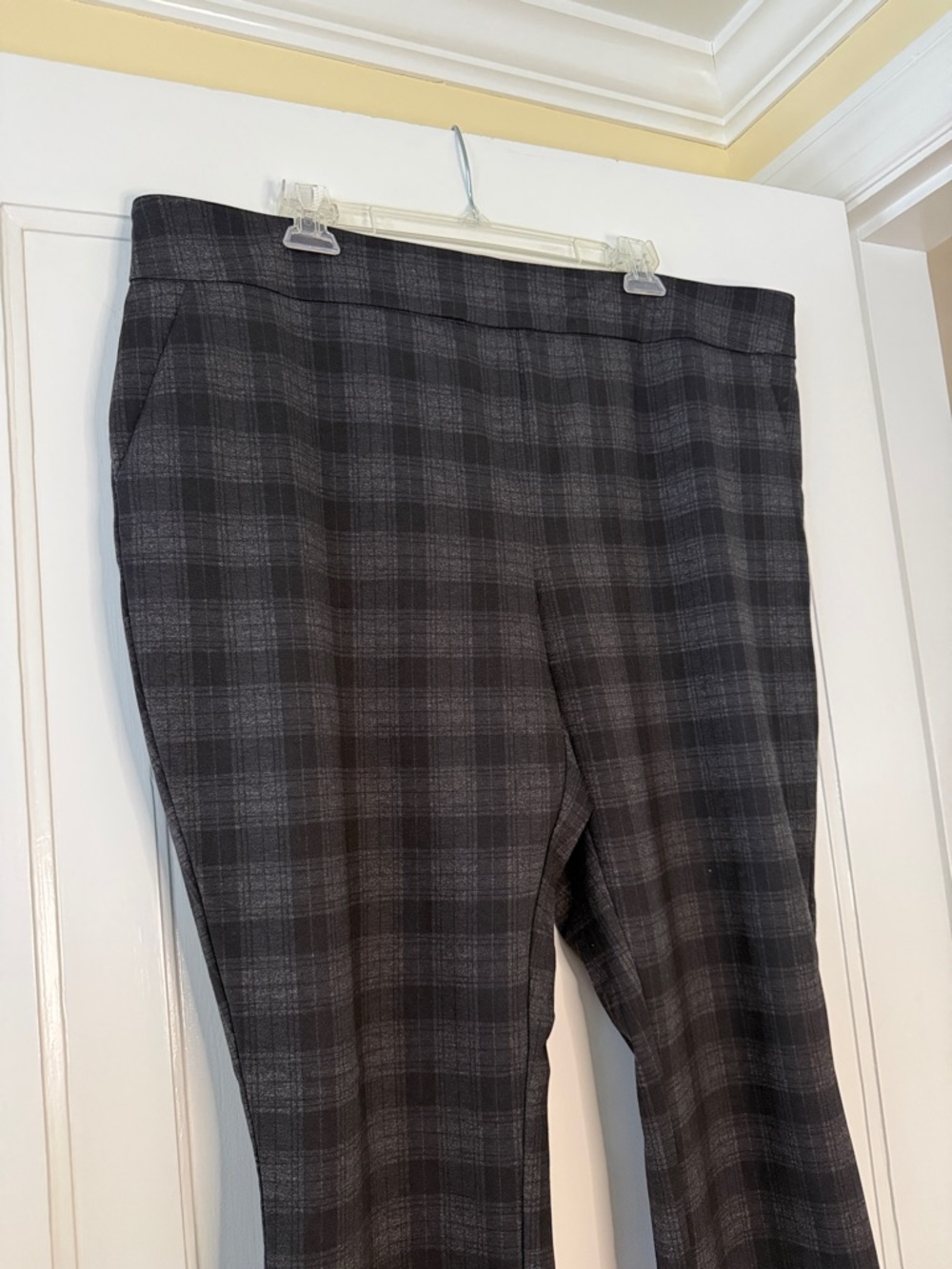 Hillary Radley Plaid Pull-On Pants XXL | Stretch Career Pants | Comfort Waist - Picture 3 of 6